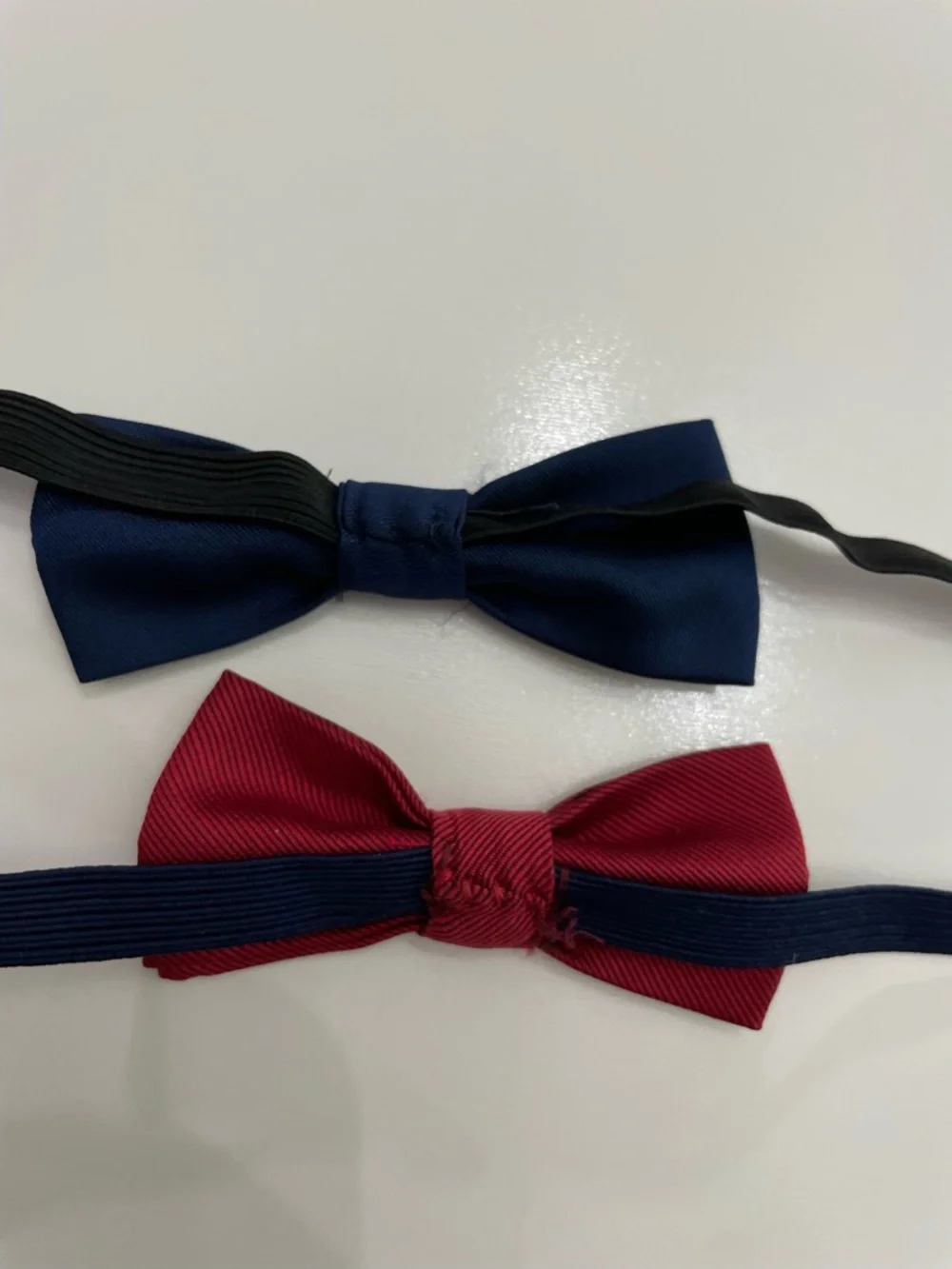 Navy Blue Burgundy Red Classic Bow Ties Wedding Funeral Formal Holiday Grandpa